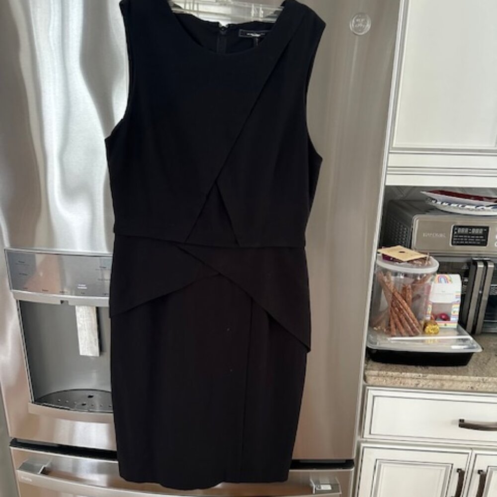BCBG black sheath dress
